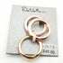 Robert Lee Morris Rose Quartz Stackable 3-Ring Set Pink Size 7.5 MSRP $48